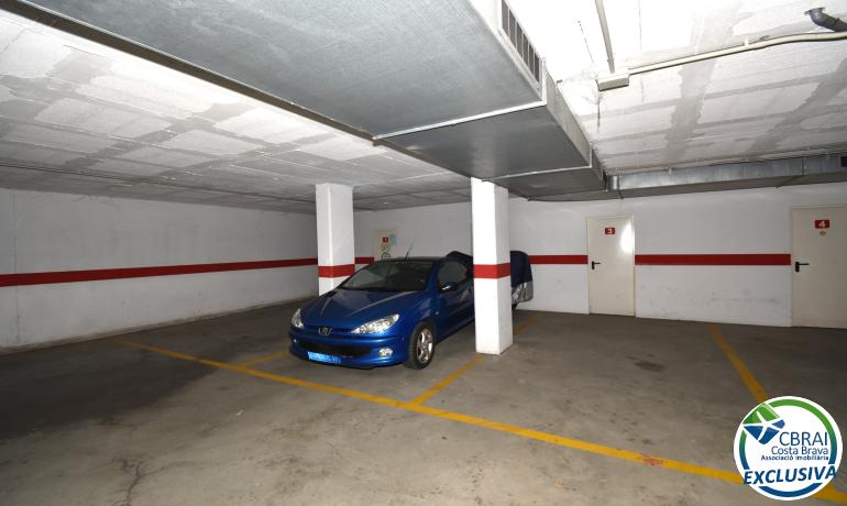 Underground parking with storage room