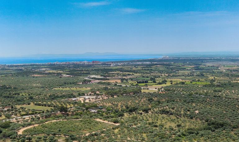 Descubre la tranquilidad en Palau Saverdera con esta finca con terraza y bonitas vistas.